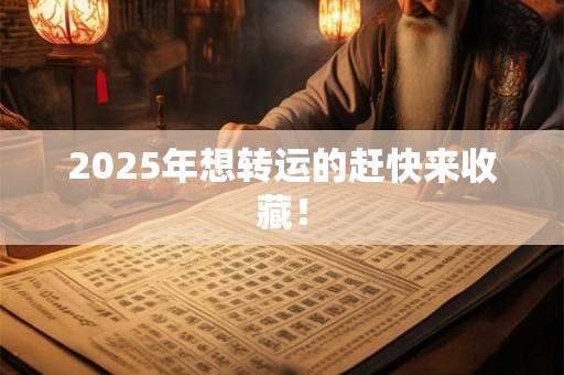 2025年想转运的赶快来收藏! 2025年想转运的赶快来收藏!