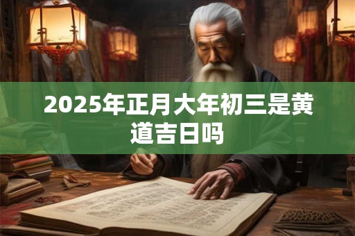 2026年正月大年初三是黄道吉日吗