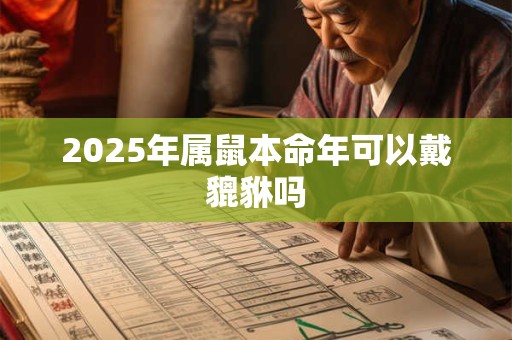 2025年属鼠本命年可以戴貔貅吗 2025年属鼠本命年可以戴貔貅吗