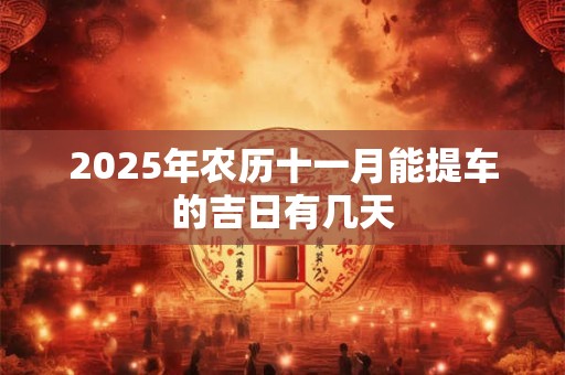 2025年农历十一月能提车的吉日有几天 2025年农历十一月能提车的吉日有几天