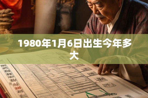 1980年1月6日出生今年多大 1980年1月6日出生今年多大