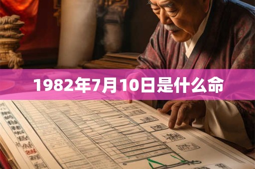 1982年7月10日是什么命 1982年7月10日是什么命
