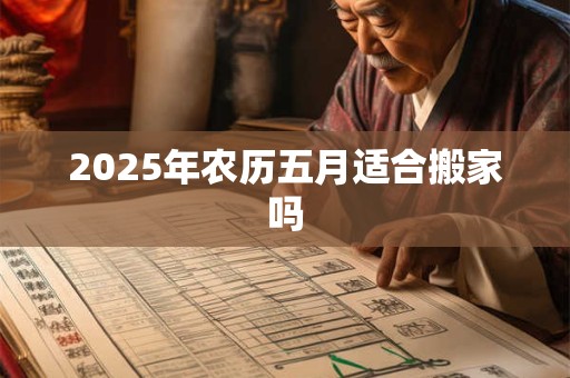 2025年农历五月适合搬家吗 2025年农历五月适合搬家吗
