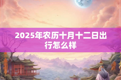 2025年农历十月十二日出行怎么样 2025年农历十月十二日出行怎么样
