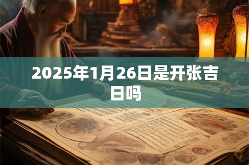 2025年1月26日是开张吉日吗