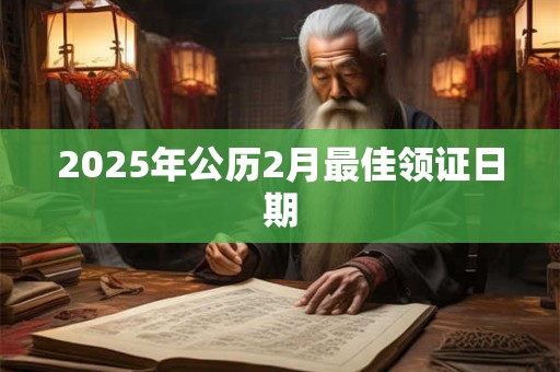 2025年公历2月最佳领证日期