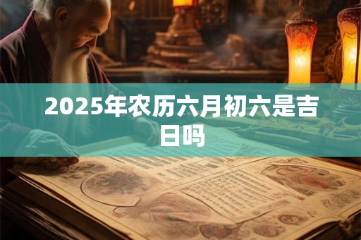 2026年农历六月初六是吉日吗