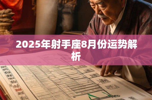 2025年射手座8月份运势解析