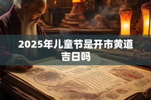 2025年儿童节是开市黄道吉日吗 2025年儿童节是开市黄道吉日吗
