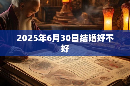 2025年6月30日结婚好不好 2025年6月30日结婚好不好