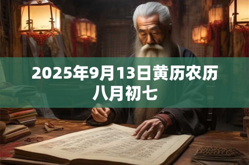 2025年9月13日黄历农历八月初七