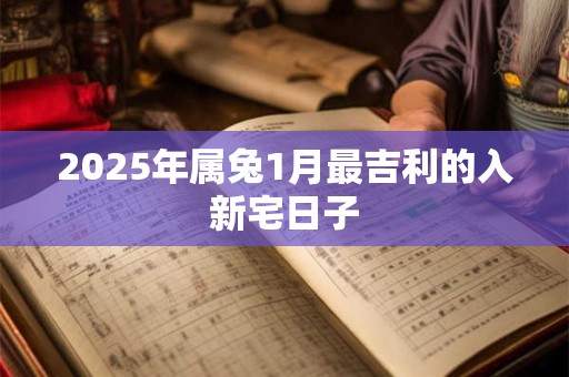 2025年属兔1月最吉利的入新宅日子