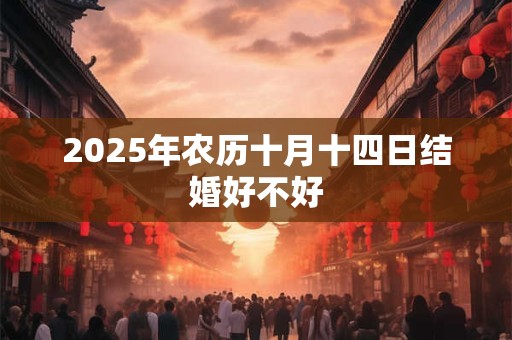 2025年农历十月十四日结婚好不好