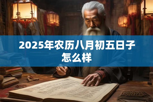2025年农历八月初五日子怎么样 2025年农历八月初五日子怎么样