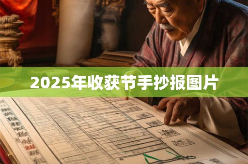2025年收获节手抄报图片 2025年收获节手抄报图片