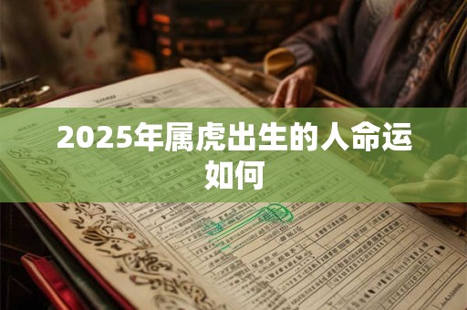 2025年属虎出生的人命运如何 2025年属虎出生的人命运如何