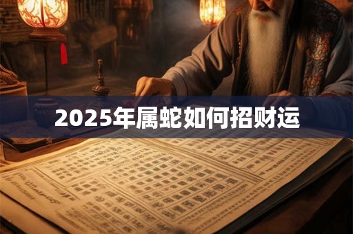 2026年属蛇如何招财运