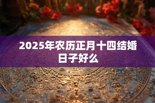 2026年农历正月十四结婚日子好么 2026年农历正月十四结婚日子好么