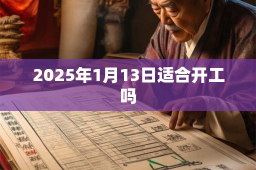 2025年1月13日适合开工吗 2025年1月13日适合开工吗
