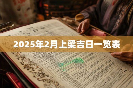 2025年2月上梁吉日一览表