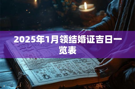 2025年1月领结婚证吉日一览表
