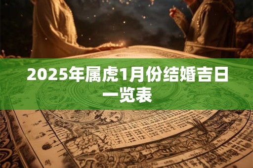 2025年属虎1月份结婚吉日一览表