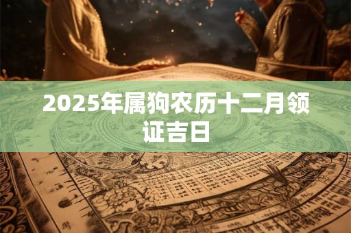 2025年属狗农历十二月领证吉日 2025年属狗农历十二月领证吉日