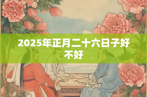 2025年正月二十六日子好不好