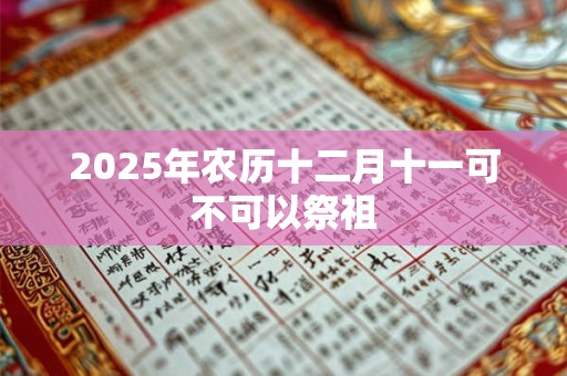 2025年农历十二月十一可不可以祭祖
