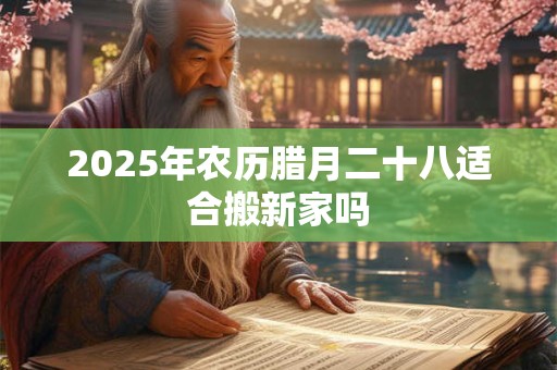 2025年农历腊月二十八适合搬新家吗 2025年农历腊月二十八适合搬新家吗