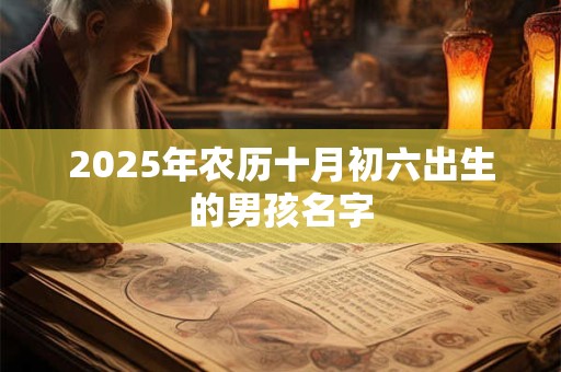 2025年农历十月初六出生的男孩名字 2025年农历十月初六出生的男孩名字