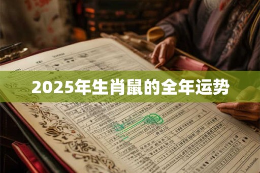 2026年生肖鼠的全年运势