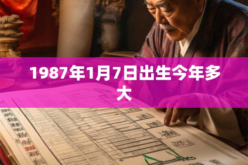 1987年1月7日出生今年多大 1987年1月7日出生今年多大