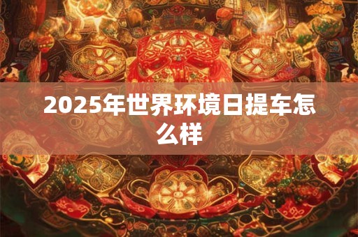 2025年世界环境日提车怎么样