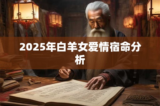 2026年白羊女爱情宿命分析