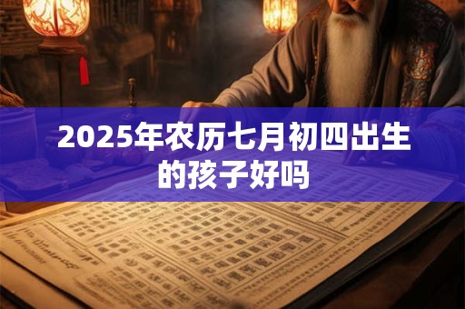 2025年农历七月初四出生的孩子好吗 2025年农历七月初四出生的孩子好吗