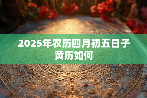 2025年农历四月初五日子黄历如何 2025年农历四月初五日子黄历如何