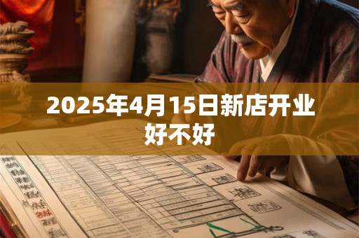 2025年4月15日新店开业好不好