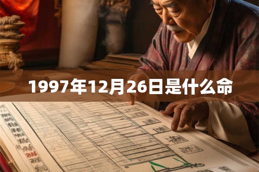 1997年12月26日是什么命