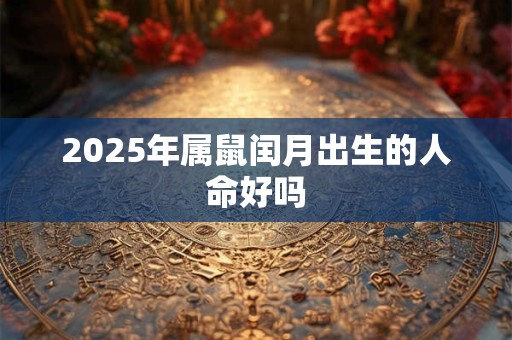 2025年属鼠闰月出生的人命好吗 2025年属鼠闰月出生的人命好吗