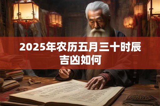 2025年农历五月三十时辰吉凶如何 2025年农历五月三十时辰吉凶如何