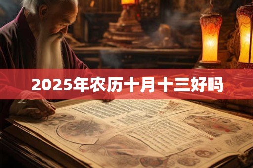 2025年农历十月十三好吗