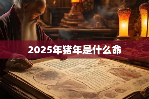 2025年猪年是什么命 2025年猪年是什么命