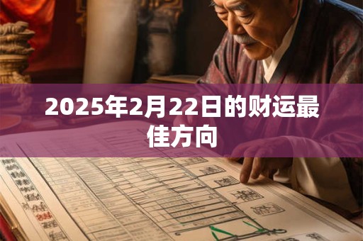 2025年2月22日的财运最佳方向 2025年2月22日的财运最佳方向