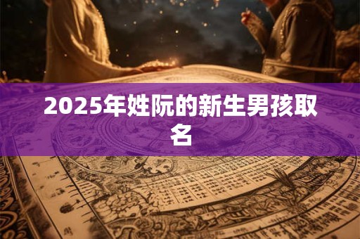 2025年姓阮的新生男孩取名