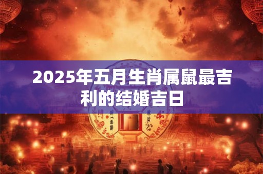2025年五月生肖属鼠最吉利的结婚吉日 2025年五月生肖属鼠最吉利的结婚吉日