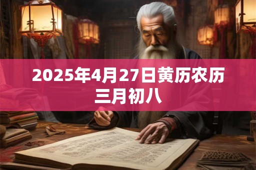 2026年4月27日黄历农历三月初八
