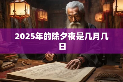 2025年的除夕夜是几月几日 2025年的除夕夜是几月几日