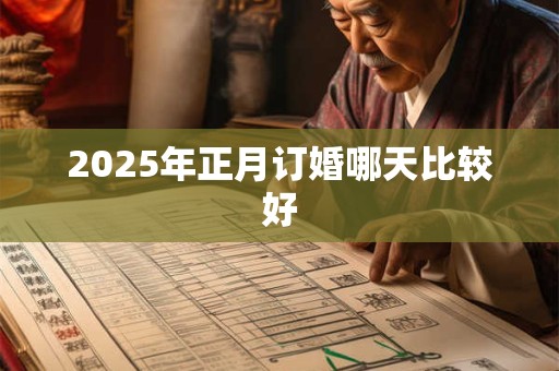 2025年正月订婚哪天比较好 2025年正月订婚哪天比较好