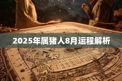 2026年属猪人8月运程解析 2026年属猪人8月运程解析